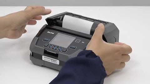SATO PW4NX Desktop Printer - How to install label roll
