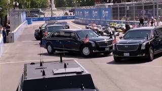 Watch Trump take lap in ‘the Beast’ to kick off IndyCar Freedom 250 Grand Prix