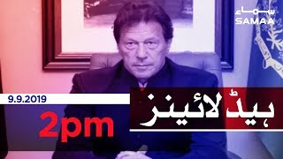 Samaa Headlines - 2PM - 9 September 2019