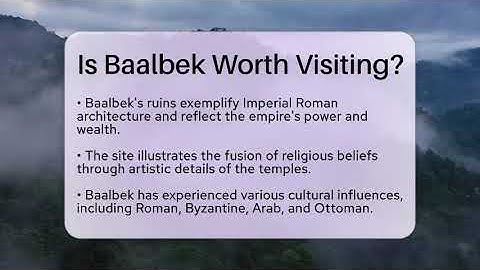 Is Baalbek Worth Visiting? - Exploring Ancient Myths
