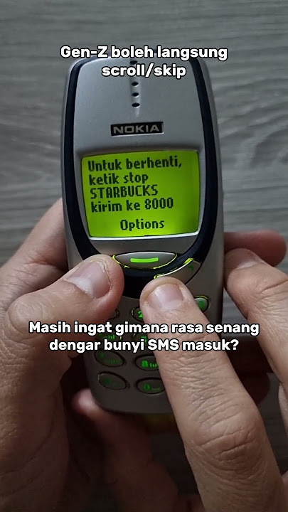Umur berapa elu sekarang? Pastinya bukan Gen-z kan?#nokia3310 #nokia #sms #jadul #oldies #old #tech