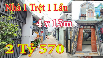 CHUNG LAND : ( 114 )  Nhà 1 Trệt 1 Lầu  Bình Chuẩn 20, Thuận An , 4 x 15m
