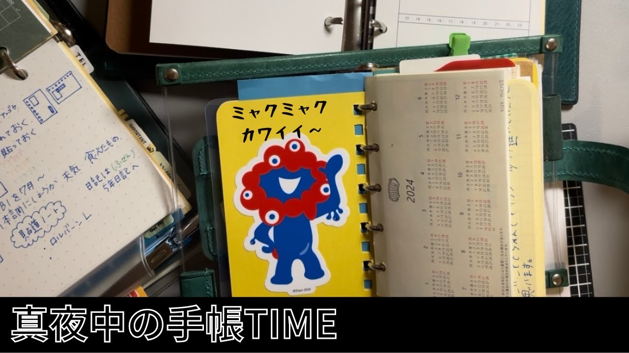 【真夜中の手帳Time】眠れない夜は手帳会議したり雑談したりしています