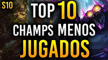 ¿Cuál es el personaje menos usado en LoL?