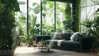 Luxury Greenhouse Morning 🌿 | Soft Jazz for Calm & Clarity ✨ |  (2 Hours) 4K. screenshot 2