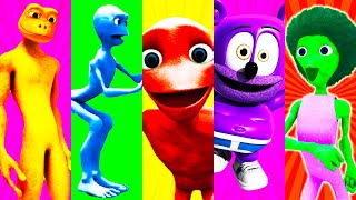 Patila VS Alien Green VS Me Kemaste VS Gummy Bear VS Crazy Frog Dame tu Cosita Color dance challenge