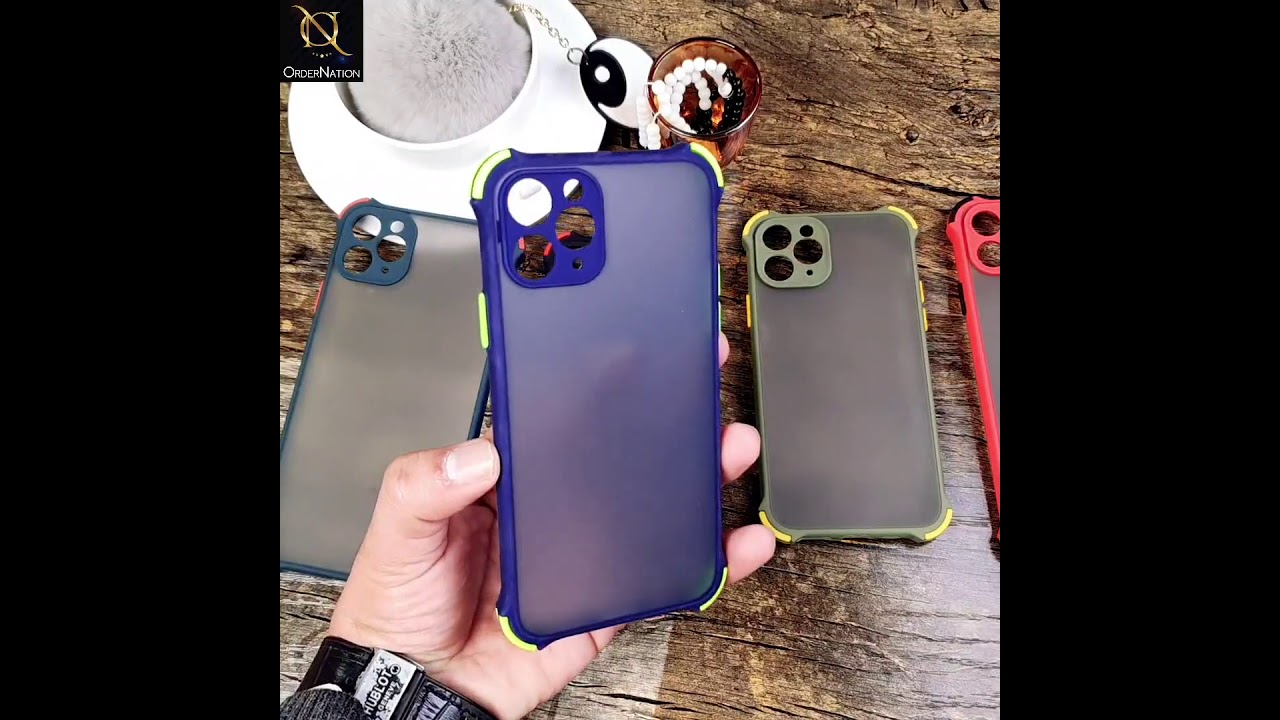 iPhone XS / X Cover - Light Green - Translucent Matte Shockproof Full Camera Protection Case