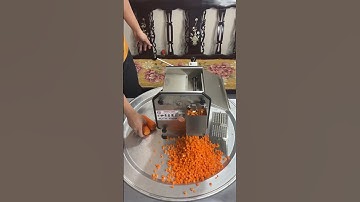 Máy cắt hạt lựu, thái hạt lựu cà rốt, trái cây, củ quả