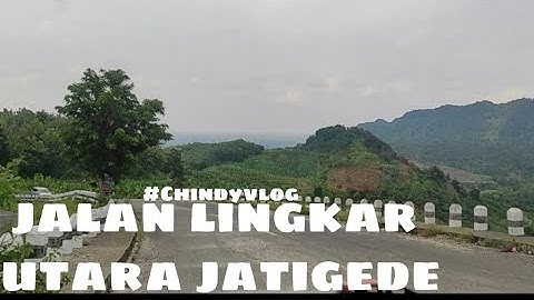 kondisi jalur lingkar utara jatigede belum jadi dengan jalanan eksotis dengan view yg mempesona