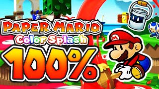 Paper Mario Color Splash - 100% Longplay Full Game Walkthrough - No Commentary Gameplay Playthrough