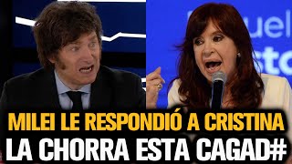 MILEI LE RESPONDIÓ A CRISTINA KIRCHNER TRAS SU DISCURSO