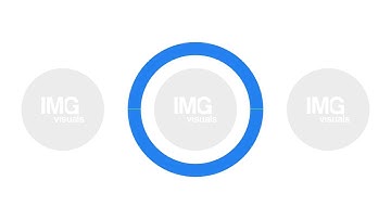 Rotating circle with two color halves loading animation