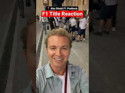 Hats off, Max ? F1 Title Reaction | Nico Rosberg | Abu Dhabi GP F1 Paddock #shorts