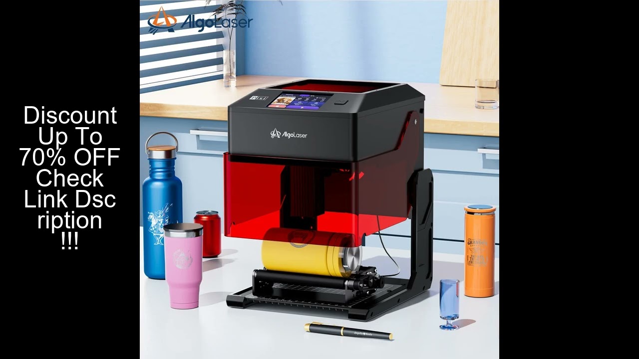 AlgoLaser 5W AlgoOS 2.6 Latest Version AlgoSketch/AlgoType Smart Engraving Portable Easy to Use Lase