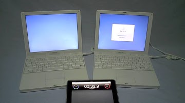 Mac OS X Leopard vs Tiger on iBooks G4 with SSD