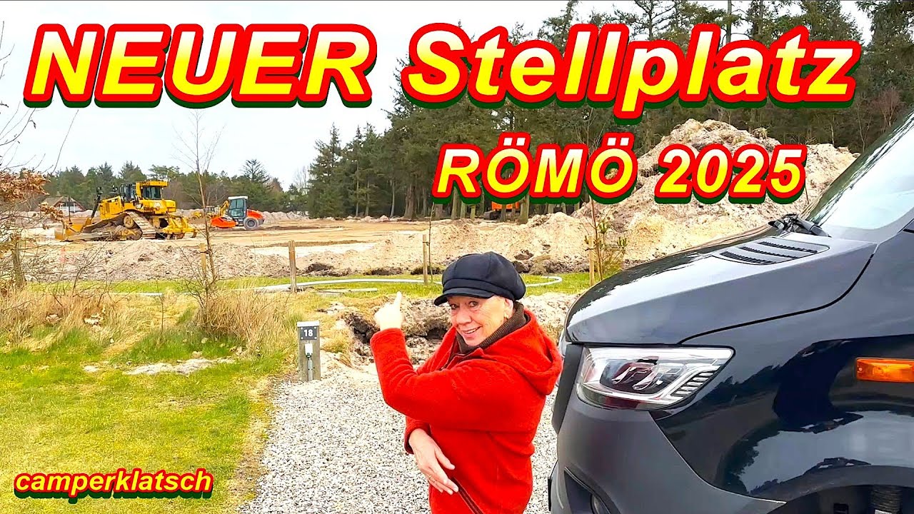 NEUER WOHNMOBIL-STELLPLATZ auf RÖMÖ Dänemark😍Camping an der Nordsee 2025