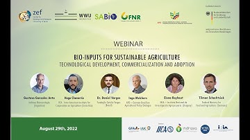 Bio-inputs for Sustainable Agriculture - Technological Development, Commercialization and Adoption