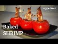 BAKED SHRIMP Stuffed in Tomato | Flavoured with Garlic