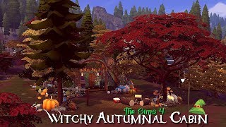 The Sims 4 House Build | ☔🍃🍁🍂Witchy Atumnal Cabin🍂🍁🍃☔ | YusiSims