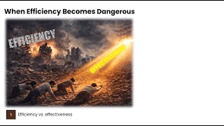 1. Efficiency vs Effectiveness: Why Leaders Are Solving the Wrong Problem