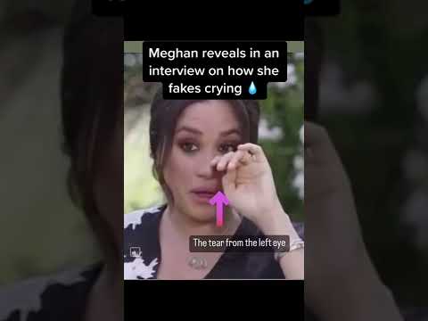 Meghan lets slip secrets to fake tears at her disposal#shorts#meghan