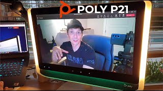 Poly Studio P21 - Device Overview & Setup, Demo of Audio/Video/Lighting and Microsoft Teams Meeting