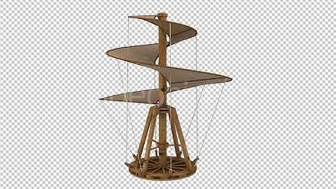 Leonardo Da Vinci`s Helicopter | Motion Graphics - Envato elements