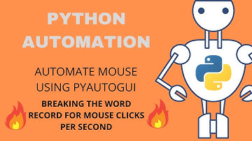 Python Mouse Automation Pyautogui #1 - Breaking Word Record Of Fastest Clicks.