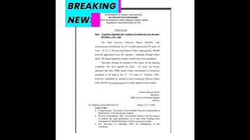 #JKSSB|| Class iv Exam Date Out|| #Notification