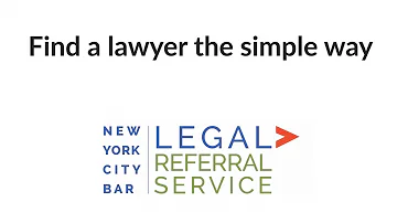 Find a Lawyer the Simple Way - New York City Bar Legal Referral Service