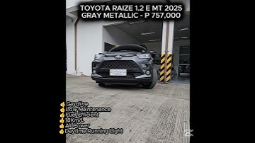 CAR RELEASE 4 TOYOTA RAIZE E MT 2025 #toyota #raize #toyotaraize #shorts #shortsvideo #car #fyp #fy