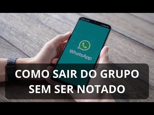 Como sair de um grupo de WhatsApp sem ser notado