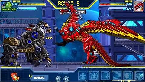 Robot Red Dragon Vs Bear Vs Gorilla Vs Sickle Vs T Rex