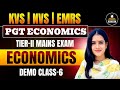 PGT Economics | Tier-II Mains Exam | Demo Class-6 | KVS NVS EMRS | By Kiran Ma'am