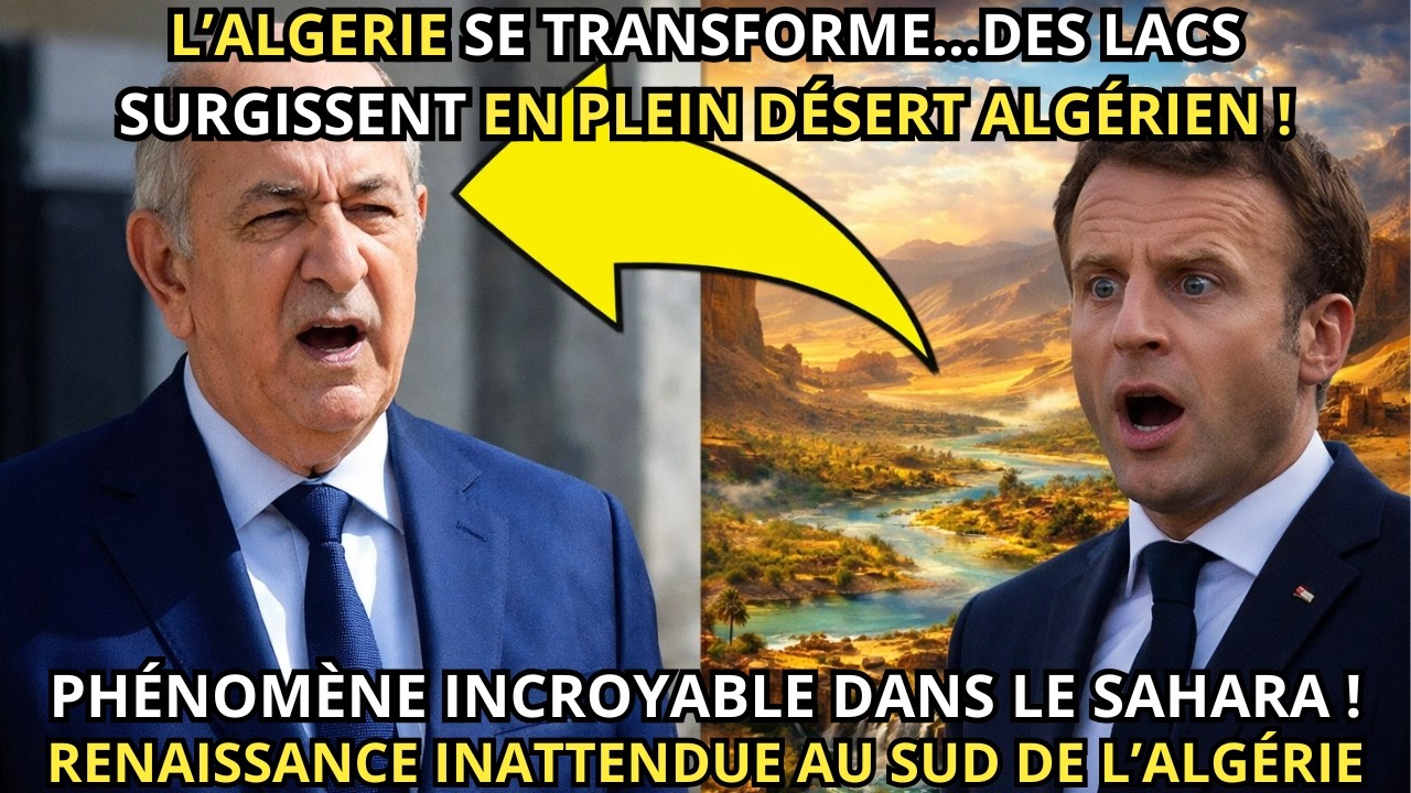 Sahara Algérien : +100 Vallées Réveillées, des Lacs Réapparaissent 🌊