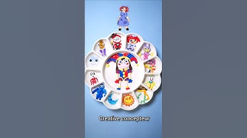 The Amazing Digital Circus ✨️  Guess the mixed color #shorts  #tadc #colormixing