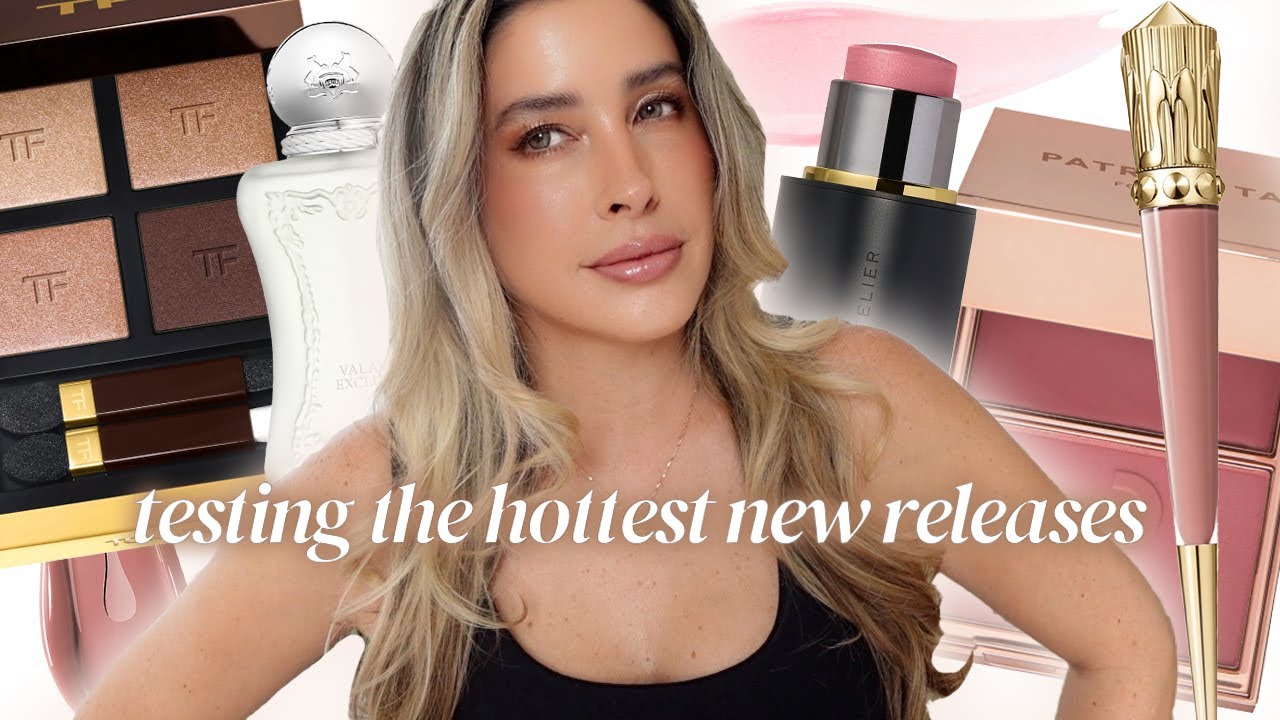 TESTING THE HOTTEST NEW BEAUTY RELEASES OF 2025 : TOM FORD Peach Glamour Quad, PATRICK TA & MORE 🌷🤍