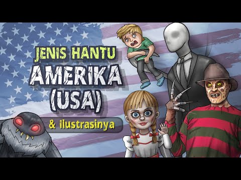 Jenis Hantu Amerika USA & Ilustrasinya #HORORTIME | Kartun Hantu & Cerita Misteri Horor, Annabelle