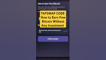 How to Earn Free Bitcoin | Tapswap Code - How to Earn Free Bitcoin Without Any Investment #bitcoin