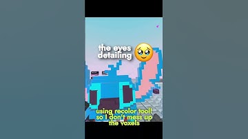 Making Stitch in #vr #3d #voxel #fanart  using UnfoldVR app