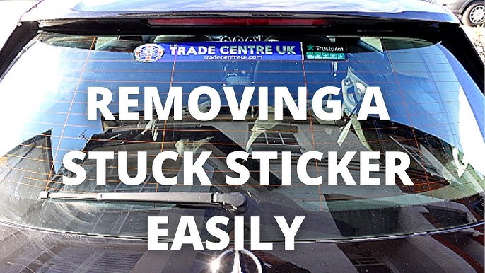 How to Remove a Sticker from a Car Window using WD-40 and Bio