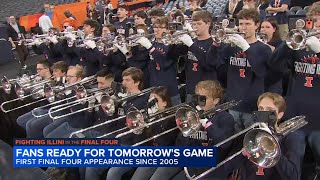 March Madness: Illinois team, fans making final preparations for Final Four game in Indianapolis