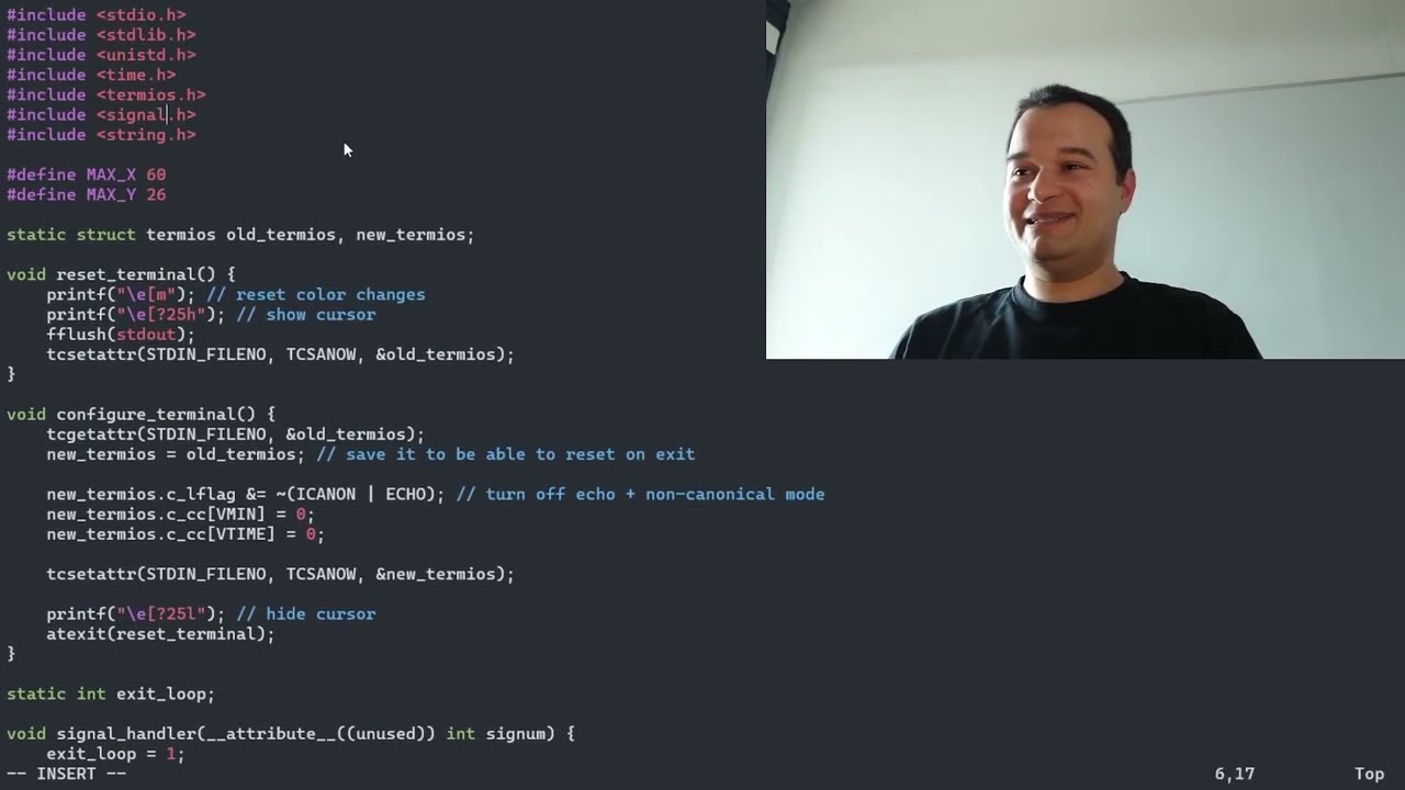 Linux Terminal Game from Scratch II - Game Loop, Rendering, Level Loading