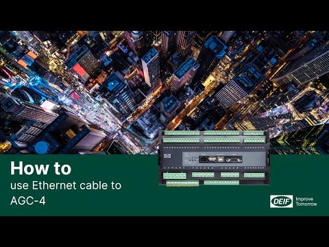 How to use Ethernet cable to AGC-4