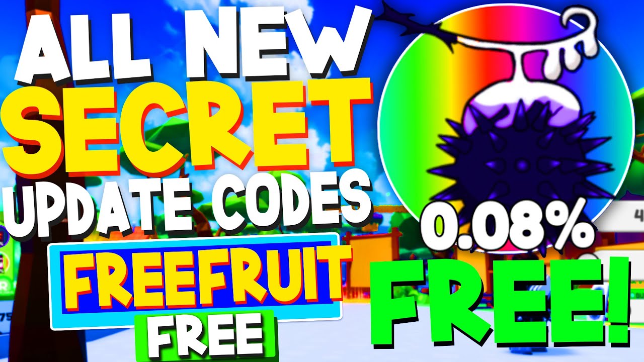 ALL NEW *SECRET* UPDATE CODES in ONE FRUIT SIMULATOR CODES! (Roblox One  Fruit Simulator Codes) 