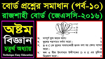 38. Class 8 Science Chapter 4 (Part-10) ll JSC Biggan Board Question ll Eight Biggan Chapter 4