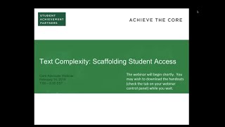 What is text complexity and why does it matter (Feb 2016 Webinar)