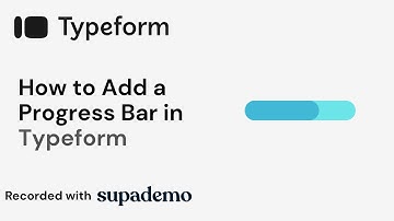 How to Add a Progress Bar in Typeform