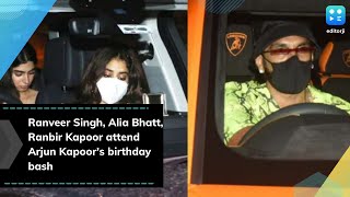 Ranveer Singh, Alia Bhatt, Ranbir Kapoor attend Arjun Kapoor's birthday bash