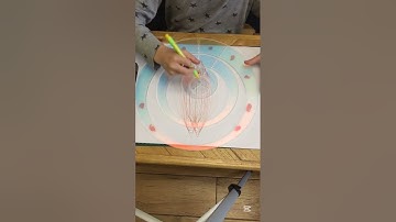 Giant amazing Spirograph art video